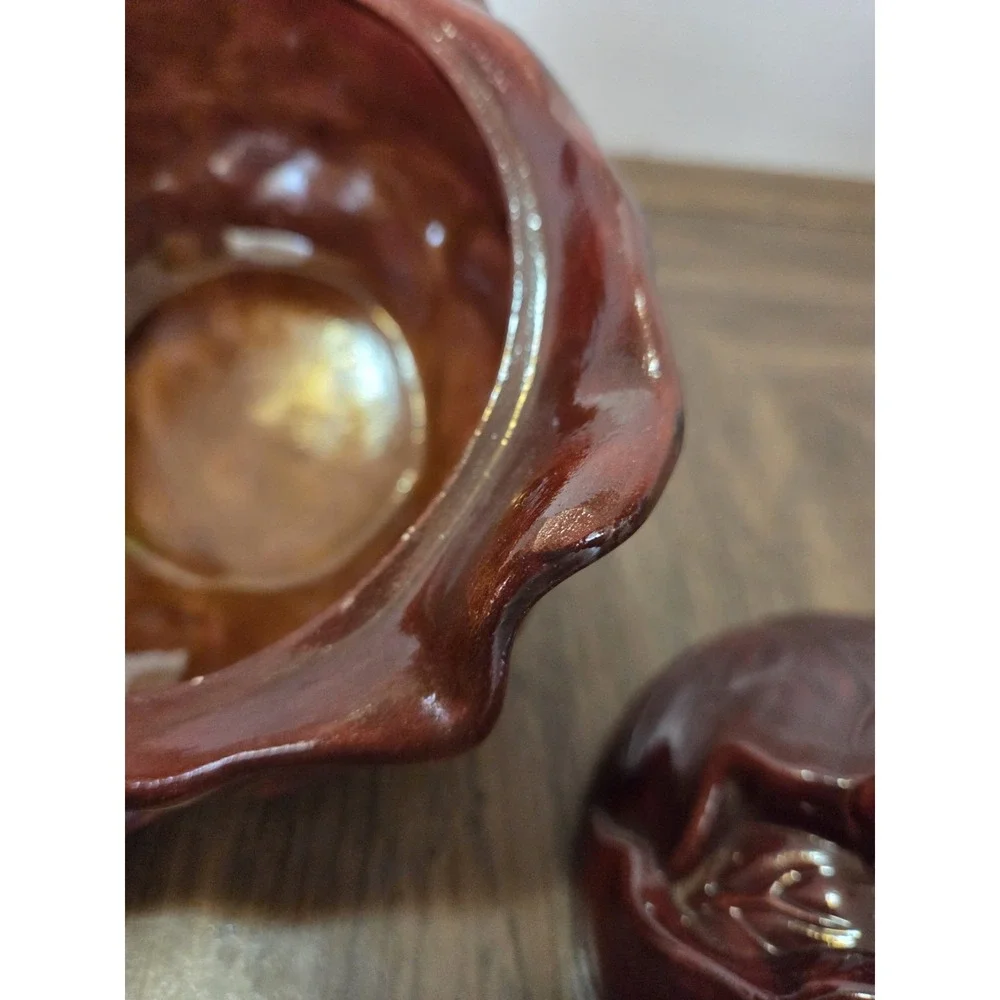 Purple Cabbage Dish, Holland Ceramic Vintage, Farmhouse Cottagecore MCM